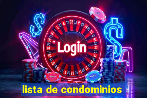 lista de condominios